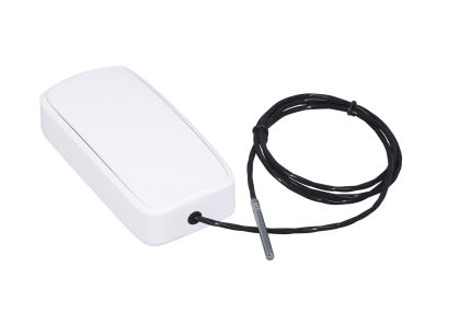 Capteur basse température Efento avec sonde Pt1000 noire sur câble de 1 m