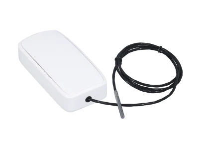 Capteur basse température Efento avec sonde Pt1000 noire sur câble de 1 m