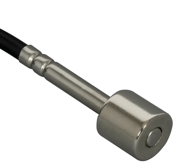 Sonde de température étanche en inox du capteur Efento à deux sondes, gros plan