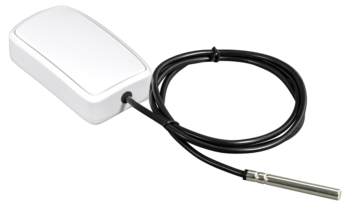 Capteur de température Bluetooth Efento avec sonde externe inox sur câble 1 m Capteur de température Bluetooth Efento avec sonde externe inox sur câble 1 m