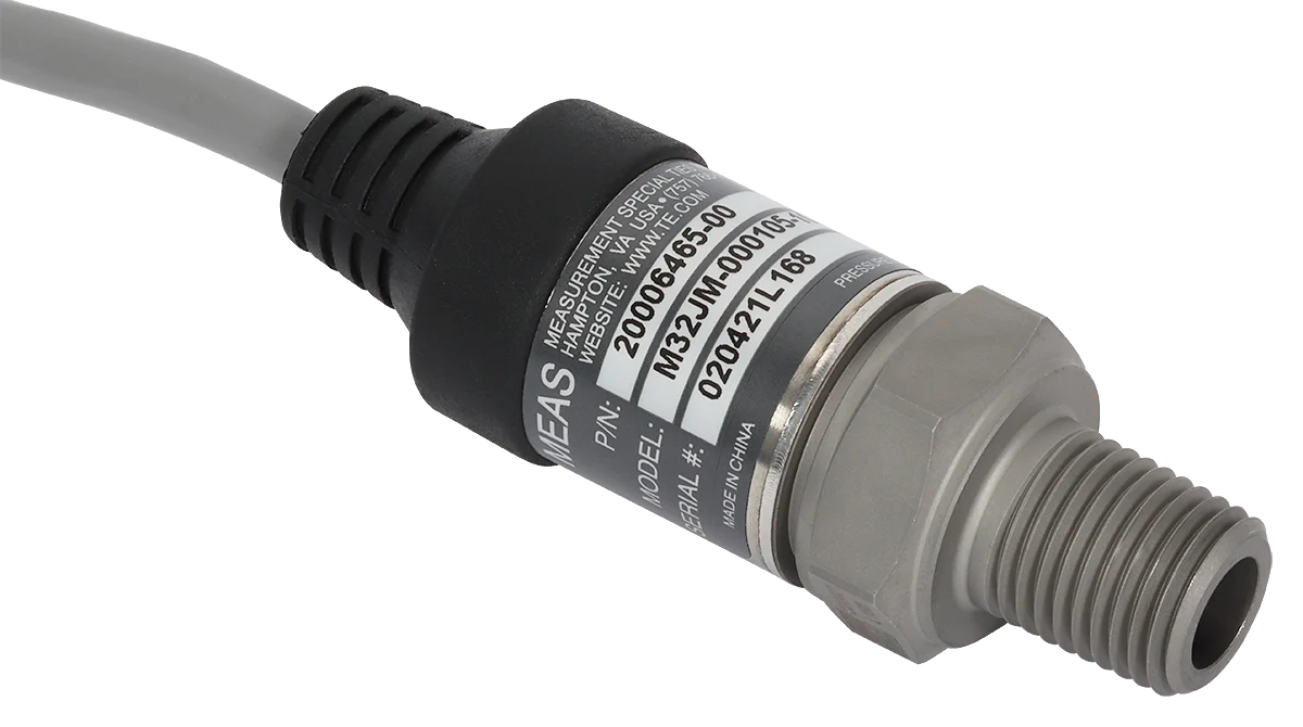Sonde de pression relative Efento à raccord 1/4 NPT pour canalisation, gros plan