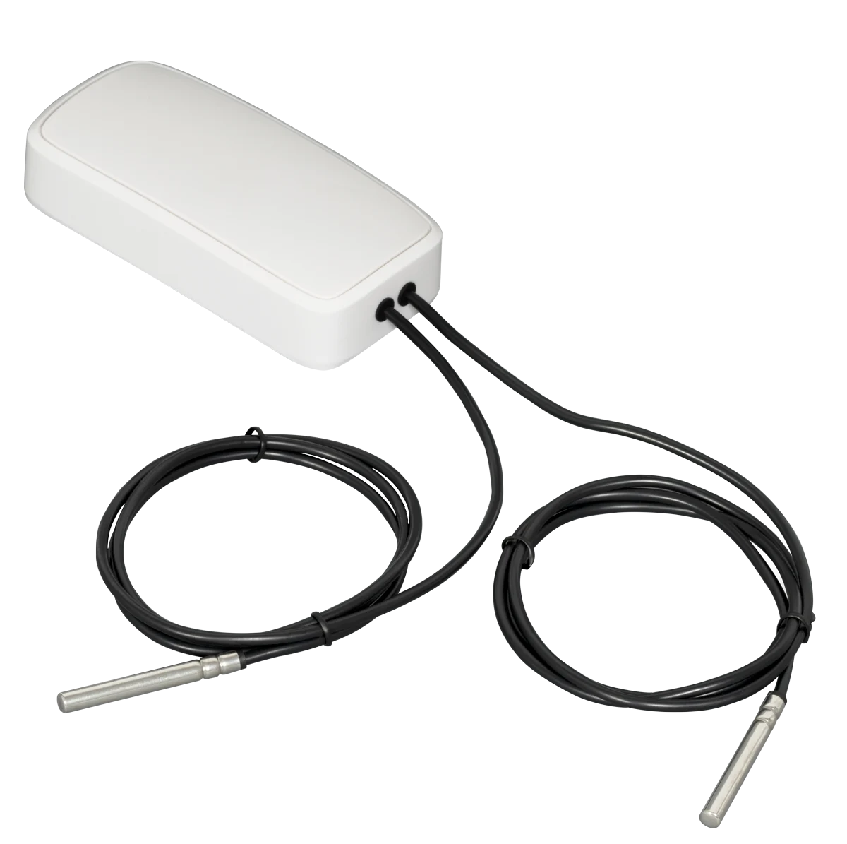 Capteur de température NB-IoT Efento avec deux sondes externes de 1 m, boîtier blanc Capteur de température Bluetooth Efento avec deux sondes externes sur câbles de 1 m