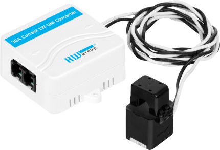 Capteur de courant AC HWgroup 1W-UNI 2 avec convertisseur RJ11 et tore ouvrant