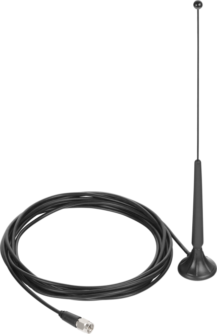 Antenne GSM LTE quadbande HWgroup déportée sur câble 3 m avec embase