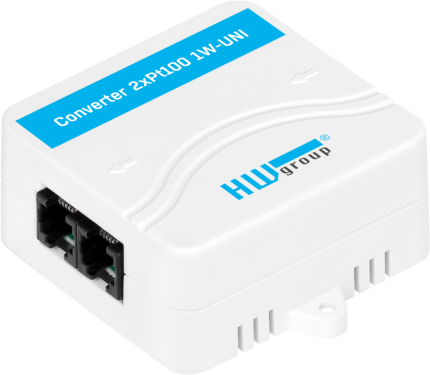 Convertisseur HWgroup Converter 2xPt100 1W-UNI pour deux sondes Pt100 ou Pt1000
