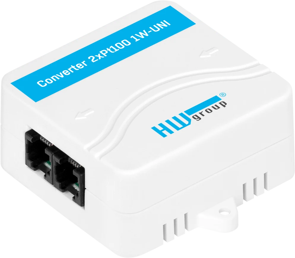 Convertisseur HWgroup Converter 2xPt100 1W-UNI pour deux sondes Pt100 ou Pt1000