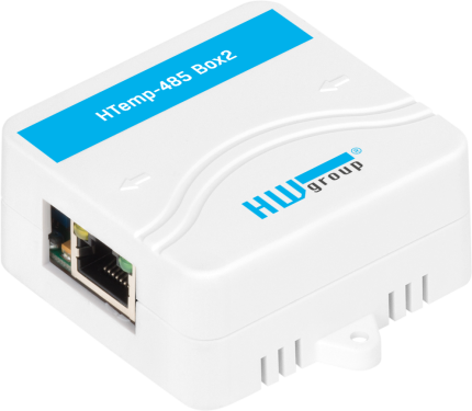 Capteur température et humidité RS-485 HWgroup HTemp-485 Box2 en boîtier mural blanc