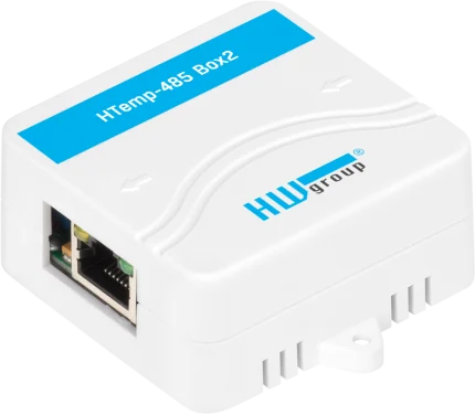 Capteur température et humidité RS-485 HWgroup HTemp-485 Box2 en boîtier mural blanc