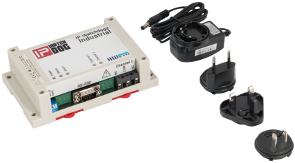 IP WatchDog2 Industrial en set avec adaptateur secteur et embouts de prise