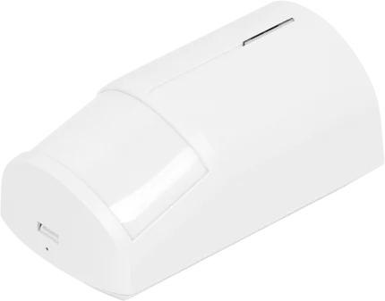 Détecteur de mouvement PIR HWgroup JS-20 blanc, vue de trois quarts