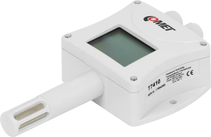 Capteur température, humidité et pression HWgroup PHTemp T7410 avec afficheur LCD, vue de face