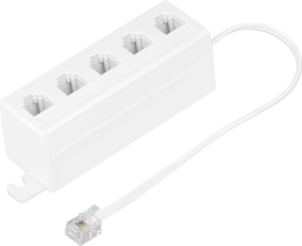 Répartiteur 1-Wire HWgroup Poseidon T-Box RJ11 à cinq prises avec cordon RJ11
