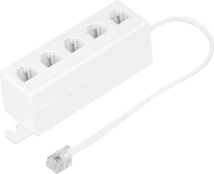 Répartiteur 1-Wire HWgroup Poseidon T-Box RJ11 à cinq prises avec cordon RJ11