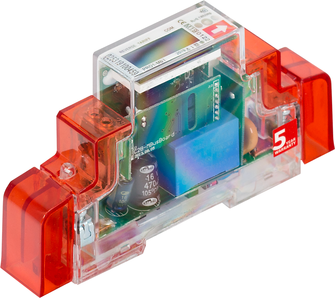 Compteur d'énergie monophasé HWgroup PRO1-Mb 45 A M-Bus, boîtier rail DIN un module Compteur d'énergie monophasé HWgroup PRO1-Mb 45 A M-Bus, boîtier rail DIN un module