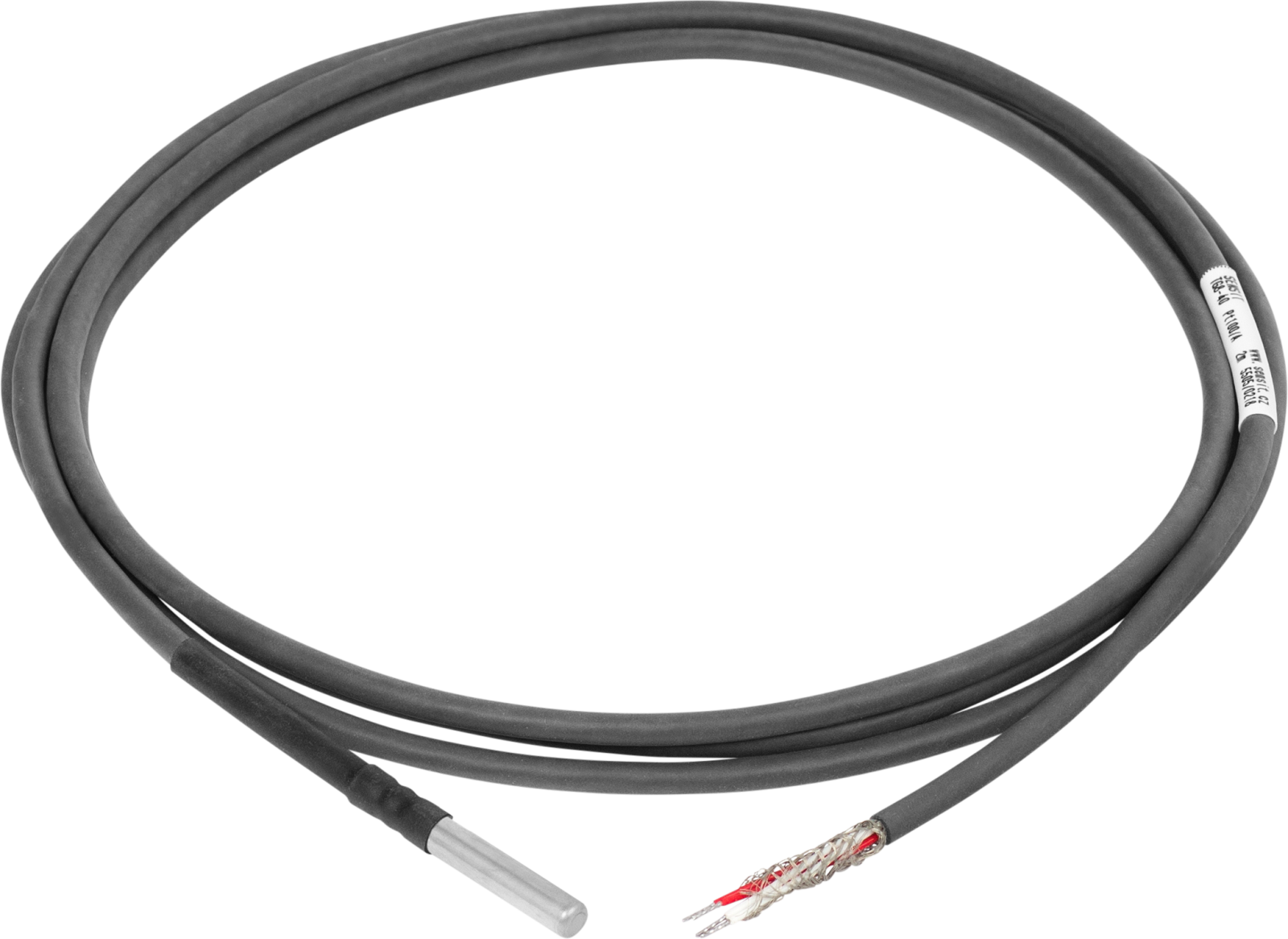 Sonde de température Pt100 HWgroup TG8 en tube inox avec câble silicone 2 m Sonde de température Pt100 HWgroup TG8 en tube inox avec câble silicone 2 m