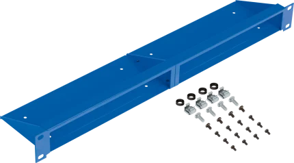 Étagère métallique HWgroup Rack Shelf 1U pour baie 19 pouces, vue de face