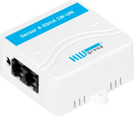Convertisseur 4-20 mA HWgroup Sensor 4-20mA 1W-UNI avec ses deux ports RJ11
