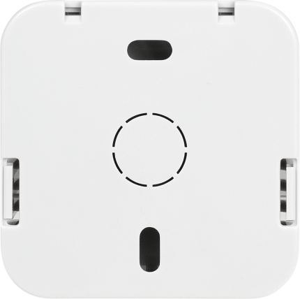 Face arrière du capteur CO2 HWgroup 1W-UNI avec points de fixation murale