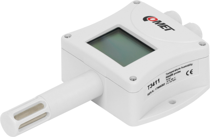 Capteur température et humidité RS-485 HWgroup T3411 avec écran LCD et tige de mesure
