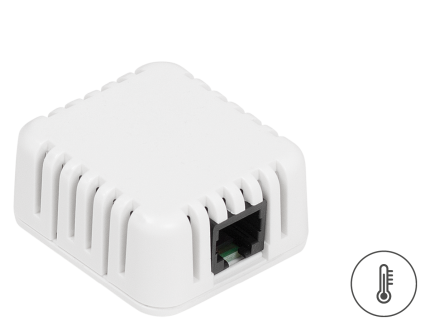 Capteur de température d'ambiance HWgroup Temp HomeBox, petit boîtier blanc mural