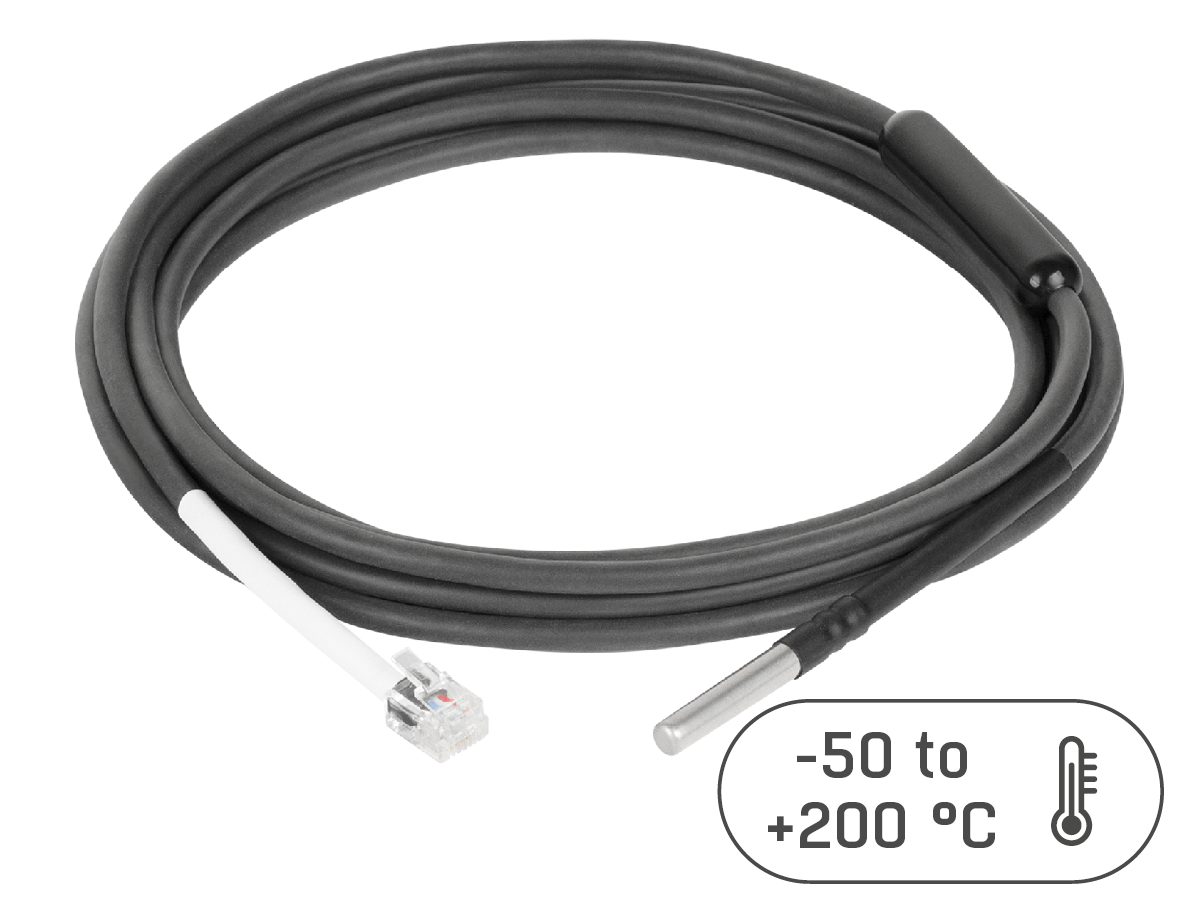 Sonde de température Pt100 HWgroup Temp-1Wire avec câble 3 m et fiche RJ11 Sonde de température Pt100 HWgroup Temp-1Wire avec câble 3 m et fiche RJ11