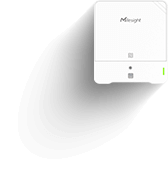 Milesight AM304L capteur 4 en 1 température humidité présence luminosité, petit format Capteur qualité d'air CO2 LoRaWAN Milesight AM305L sans écran, boîtier mural vu de face