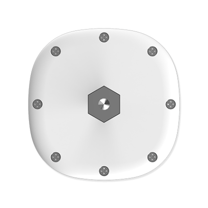 Dessous du boîtier Milesight TS101 montrant le raccord de la sonde inox