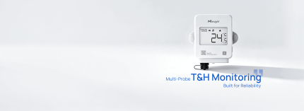 Capteur de température LoRaWAN Milesight TS301 à écran LCD et une entrée de sonde M12