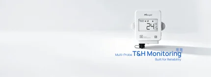 Capteur de température LoRaWAN Milesight TS301 à écran LCD et une entrée de sonde M12