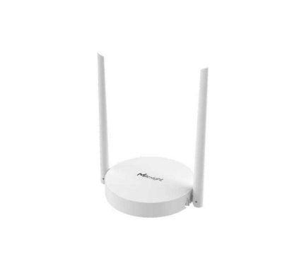 Passerelle LoRaWAN intérieure Milesight UG63 boîtier rond, vue de trois quarts