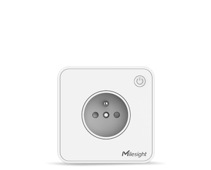 Milesight WS513 version française type E, prise encastrée LoRaWAN avec mesure d'énergie
