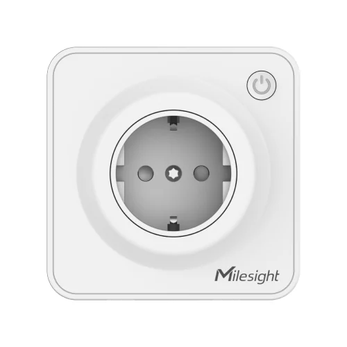 Prise murale connectée LoRaWAN Milesight WS513 type F, vue de face Prise murale connectée LoRaWAN Milesight WS513 type F, vue de face