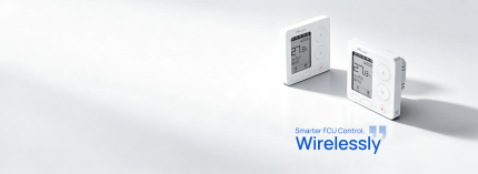 Thermostats LoRaWAN Milesight WT303 et WT304 pour ventilo-convecteur, écrans e-ink