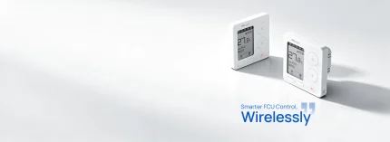 Thermostats LoRaWAN Milesight WT303 et WT304 pour ventilo-convecteur, écrans e-ink