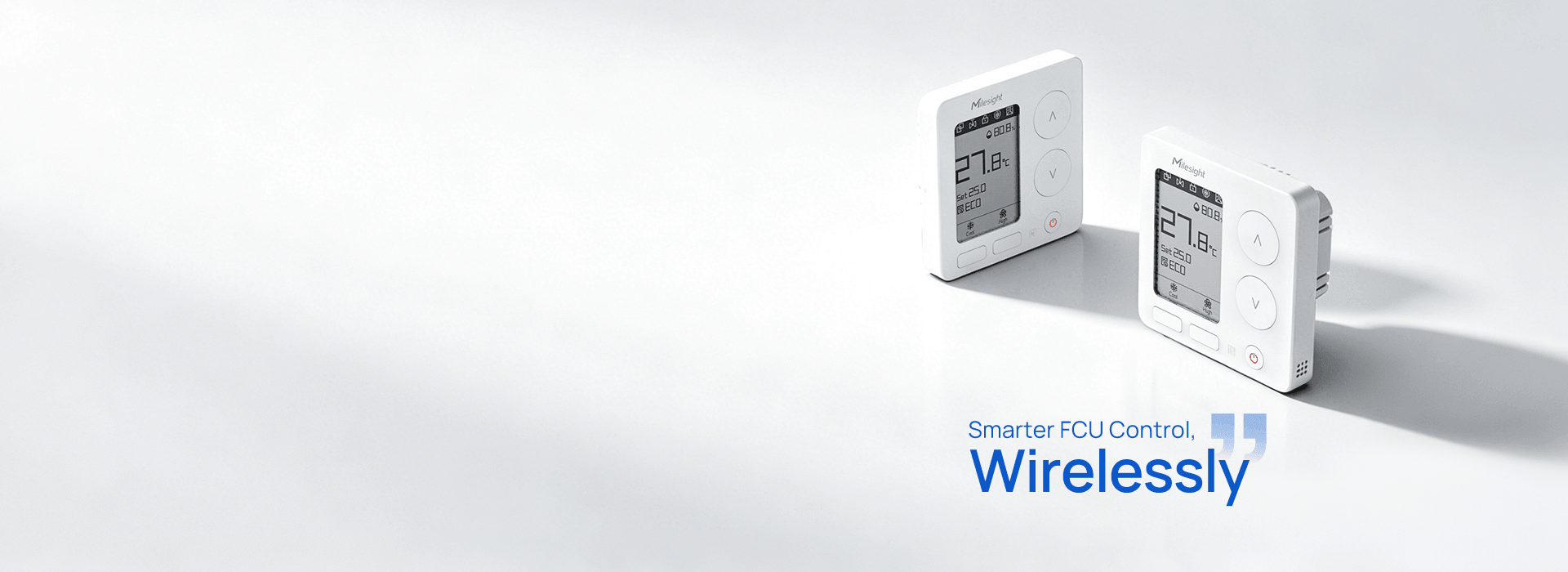 Thermostats LoRaWAN Milesight WT303 et WT304 pour ventilo-convecteur, écrans e-ink Thermostats LoRaWAN Milesight WT303 et WT304 pour ventilo-convecteur, écrans e-ink