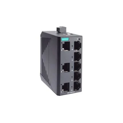 Switch 8 ports non manageable, boîtier plastique EDS-2008-ELP, visuel officiel Moxa