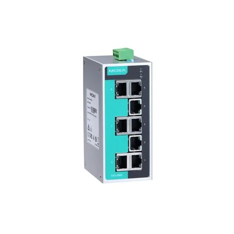 Moxa EDS-208A version huit ports RJ45 cuivre à double alimentation