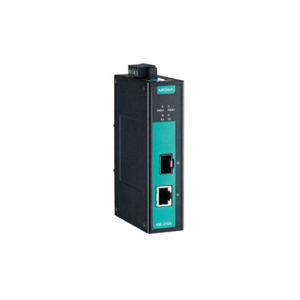 Convertisseur Gigabit Ethernet vers fibre Moxa IMC-21GA avec slot SFP, vue produit