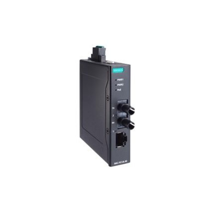 Moxa IMC-P21A-G2-M-ST avec port PoE+ et connecteurs fibre ST