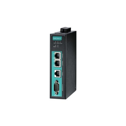 Moxa MGate 5103 avec ports Ethernet RJ45 et port série DB9 en façade