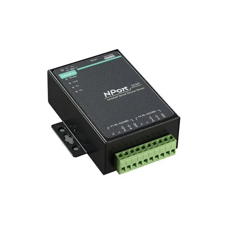 Moxa NPort 5232I, serveur série RS-485 isolé 2 kV en boîtier métal