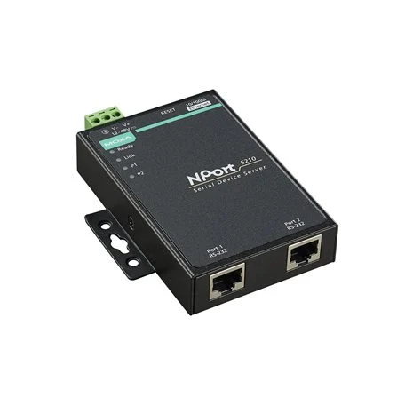 Serveur de périphérique RS-232 deux ports Moxa NPort 5210 à connecteurs RJ45