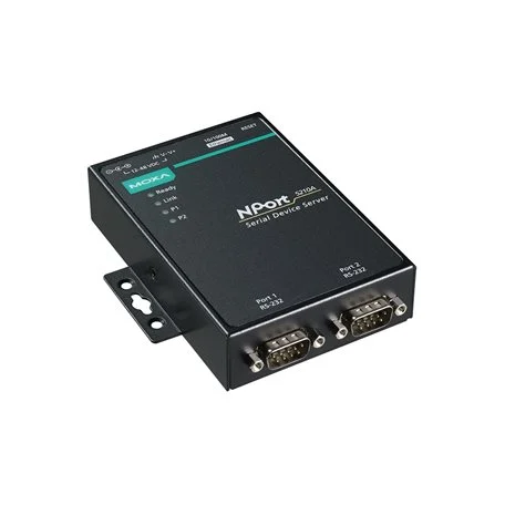Boîtier métal du serveur série RS-232 deux ports Moxa NPort 5210A