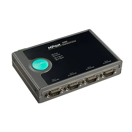 Version isolée 2 kV température étendue du serveur série Moxa NPort 5450I-T