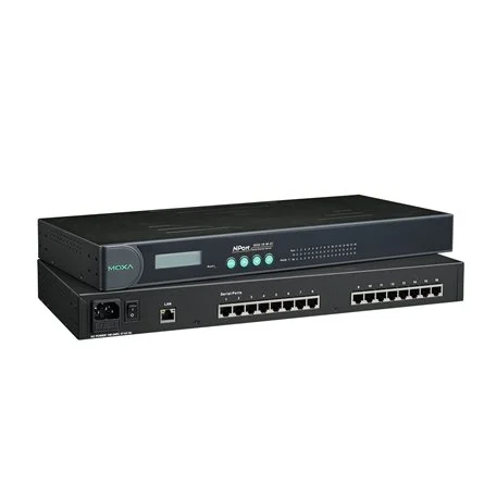 Version fibre multimode SC du serveur série rack Moxa NPort 5650-16-M-SC