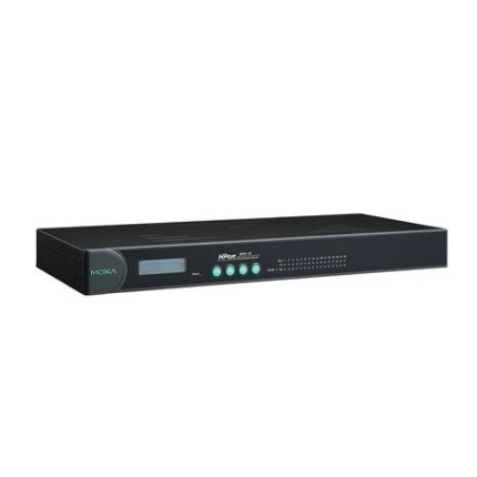 Serveur série rack 19 pouces Moxa NPort 5650-16 à seize ports, vue produit