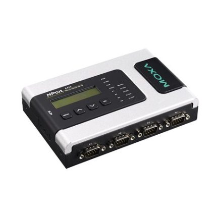 Moxa NPort 6450, serveur série sécurisé quatre ports DB9 avec écran LCD