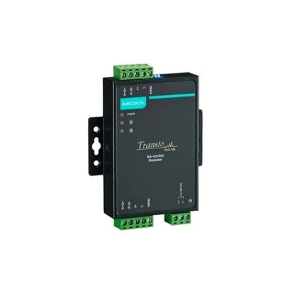 Répéteur et convertisseur RS-422/485 Moxa TCC-120 en boîtier métal, vue produit