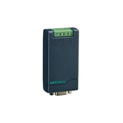 Convertisseur RS-232 vers RS-485 autoalimenté Moxa TCC-80 avec bornier, vue produit