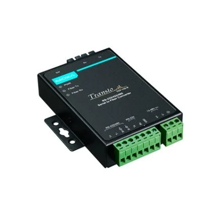Convertisseur série vers fibre optique Moxa TCF-142 avec connecteurs SC, vue produit